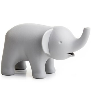 Zuckerspender Elefant grau recyclebarer Kunststoff Zuckerdose 14x8 cm