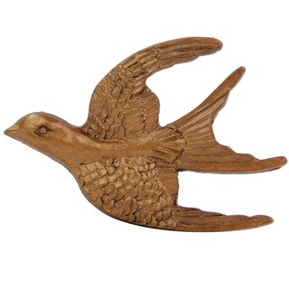 Schwalbe Möbelgriff Vogel Kommodengriff ca. 7 cm Kupfer Metall