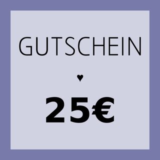 GUTSCHEIN vonhermine über 25 Euro