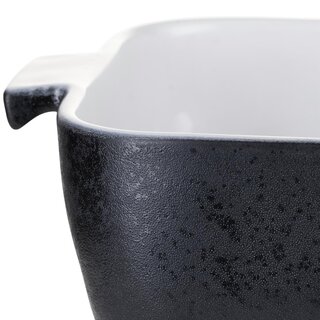 Auflaufform Ofen Keramik Abelone Lene Bjerre schwarz weiß 25 x 21 cm