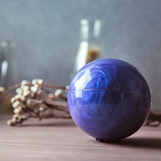 Flummi-Planeten schimmernder Ball rheoskopisch 8,5 cm NEPTUN Lila