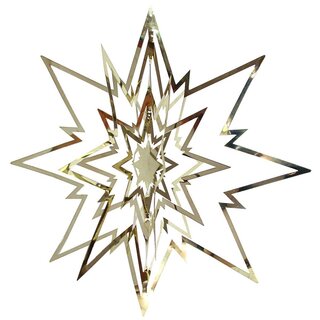 Deko-Stern Weihnachtsstern Metall Mobile Ø 22cm Gold